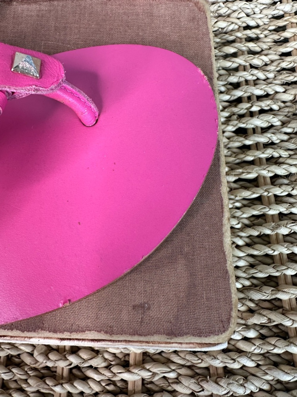 Jack Rogers Georgica Leather Sandals Magenta Sz 7 - Picture 16 of 16